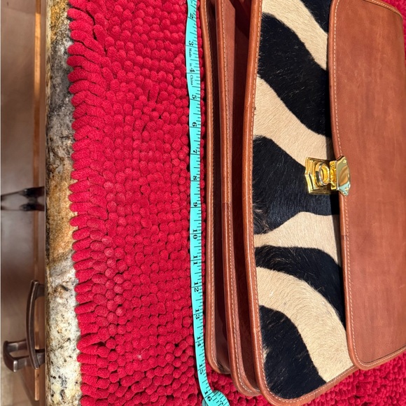 Stylish Brown and Black Leather Women’s computer briefcase Bag - Picture 12 of 14